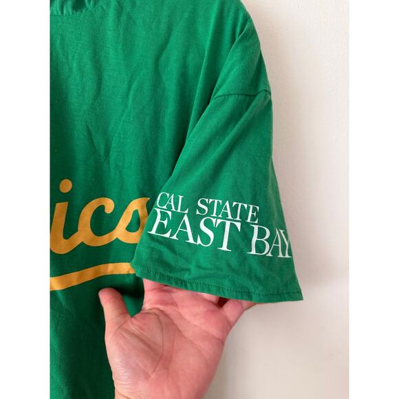 RARE Oakland Athletics Green/Gld Unisex Baseball Reversible ShortSleeve Hoodie-M - Picture 3 of 7